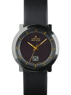 JUNGHANS Herrenuhren-Stratos Mega Solar Leder limited Edition 2025 18/1116.00