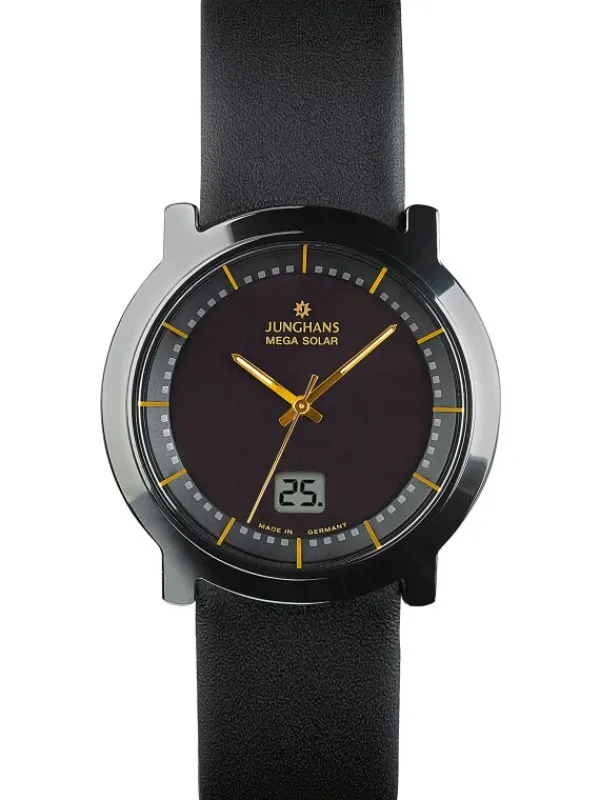 JUNGHANS Herrenuhren-Stratos Mega Solar Leder limited Edition 2025 18/1116.00