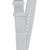 JUNGHANS Uhrenarmbänder | Zubehör-Textilband aus PET-Material hellgrau 17 mm 42050-6832