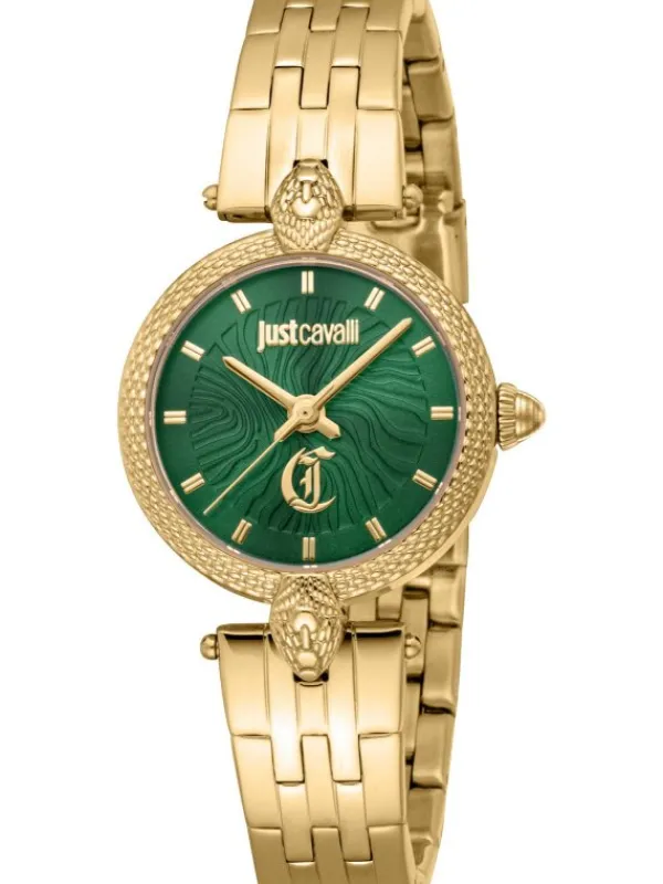 Just Cavalli Damenuhren-Attraente goldf. grün JC1L330M0055