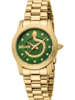 Just Cavalli Damenuhren-Eterna Set goldf. Grün JC1L359M0065