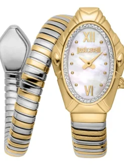 Just Cavalli Damenuhren-Lirica bicolor Perlmutt JC1L357M0055