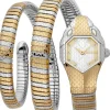 Just Cavalli Damenuhren-Signature Snake Doppelband bicolor JC1L168M0075