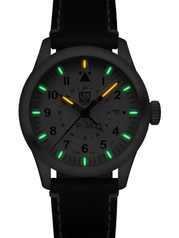 LUMINOX Herrenuhren-P-38 LIGHTNING GMT 9520 SERIES XA.9527