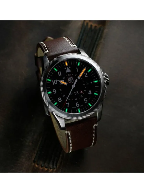 LUMINOX Herrenuhren-P-38 LIGHTNING GMT 9520 SERIES XA.9521