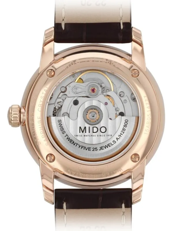 MIDO Herrenuhren-BARONCELLI II GENT Automatic, Ø38mm, rosé M8600.3.13.4