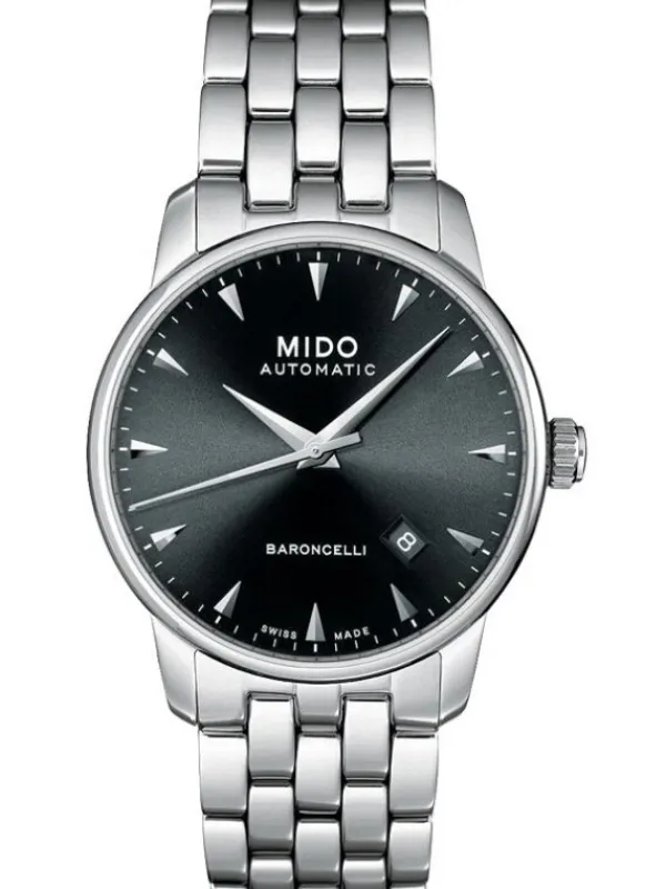 MIDO Herrenuhren-BARONCELLI II GENT Ø38mm STAHL M8600.4.18.1