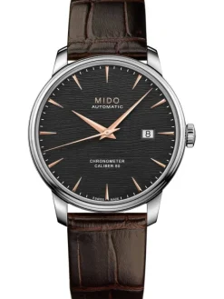 MIDO Herrenuhren-BARONC.III/GR/COSC/STEEL/BROW/ M027.408.16.061.00