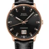 MIDO Herrenuhren-COMMANDER II Automatic Big Date, black, rosé M021.626.36.051.00