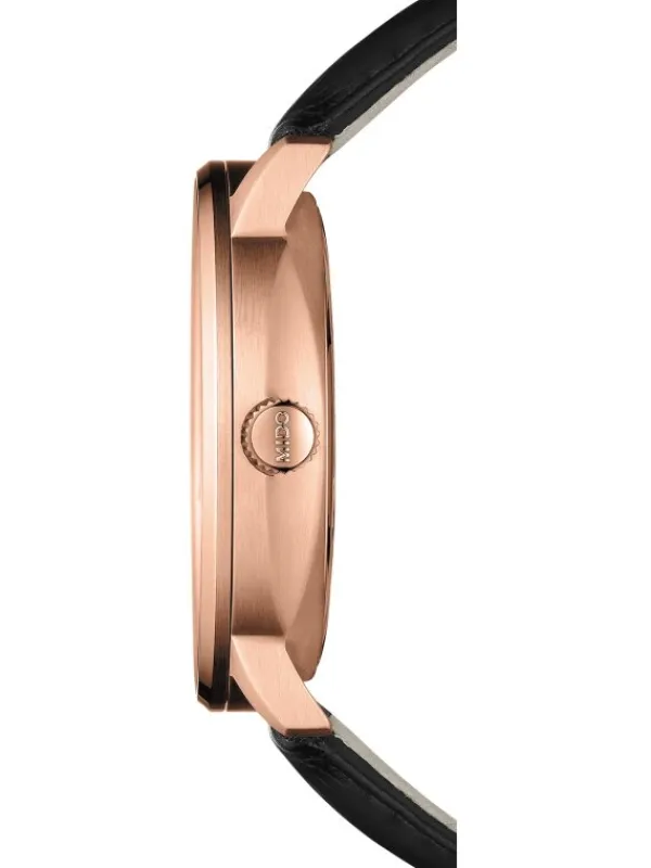 MIDO Herrenuhren-COMMANDER II Automatic Big Date, black, rosé M021.626.36.051.00