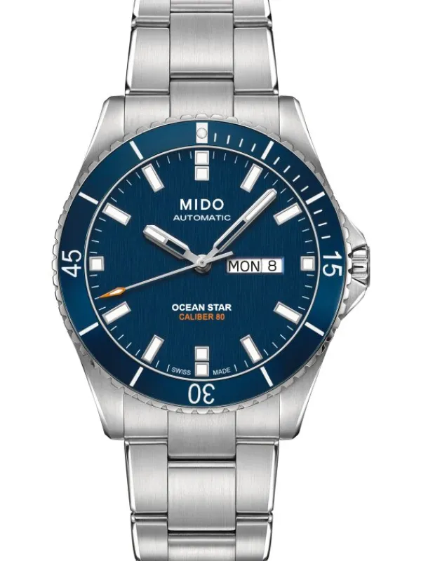 MIDO Herrenuhren-Ocean Star CAPTAIN Automatic Caliber 80, blue M026.430.11.041.00