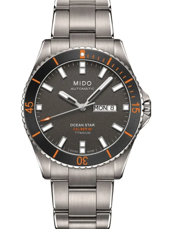 MIDO Herrenuhren-OCEAN STAR CAPTAIN Automatic Caliber 80 Titan M026.430.44.061.00
