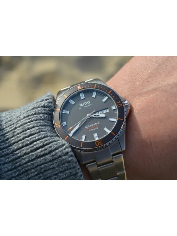 MIDO Herrenuhren-OCEAN STAR CAPTAIN Automatic Caliber 80 Titan M026.430.44.061.00