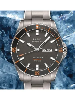 MIDO Herrenuhren-OCEAN STAR CAPTAIN Automatic Caliber 80 Titan M026.430.44.061.00
