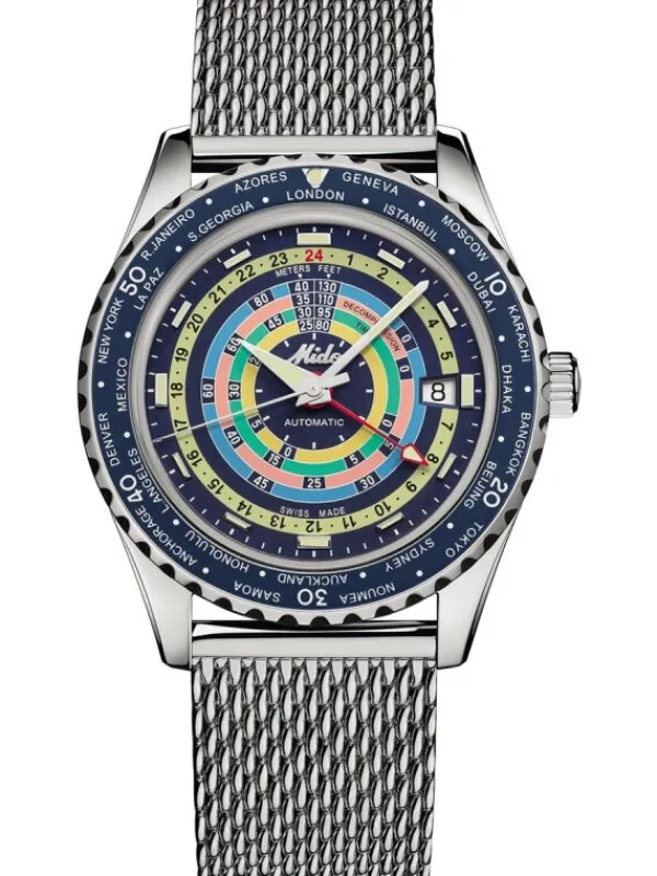 MIDO Herrenuhren-Ocean Star Decompression Worldtimer Special Edition M026.829.17.041.00