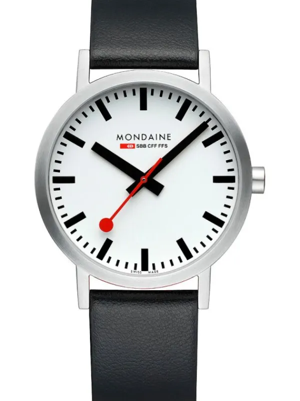 MONDAINE Herrenuhren-Classic 40 mm brushed A660.30360.16SBBV