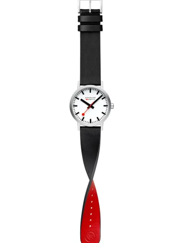 MONDAINE Herrenuhren-Classic 40 mm brushed A660.30360.16SBBV