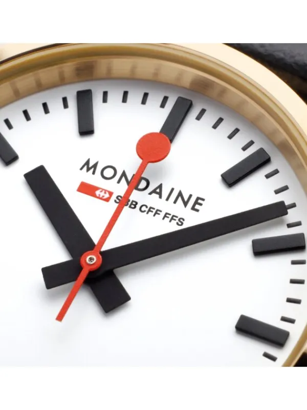MONDAINE Damenuhren-Classic 30mm goldf. A658.30323.10SBBV
