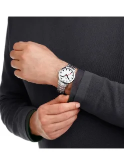 MONDAINE Herrenuhren-Classic 40mm Stahlband A660.30360.11SBJ