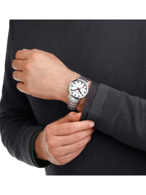 MONDAINE Herrenuhren-Classic 40mm Stahlband A660.30360.11SBJ