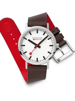 MONDAINE Herrenuhren-Classic Vegan 40 mm A660.30360.11SBGV