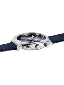 MONDAINE Herrenuhren-Cushion Chrono 41mm Set Blau MSL.41440.LD.SET