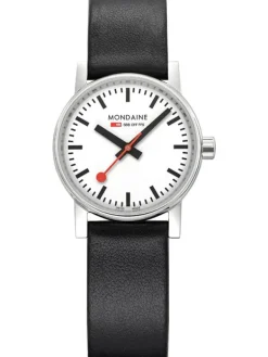MONDAINE Damenuhren-evo2, 30 mm Weiß Leder vegan MSE.30110.LBV