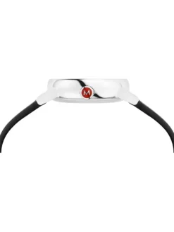 MONDAINE Damenuhren-evo2, 26 mm Weiß Leder vegan MSE.26110.LBV
