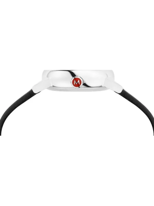 MONDAINE Damenuhren-evo2, 26 mm Weiß Leder vegan MSE.26110.LBV