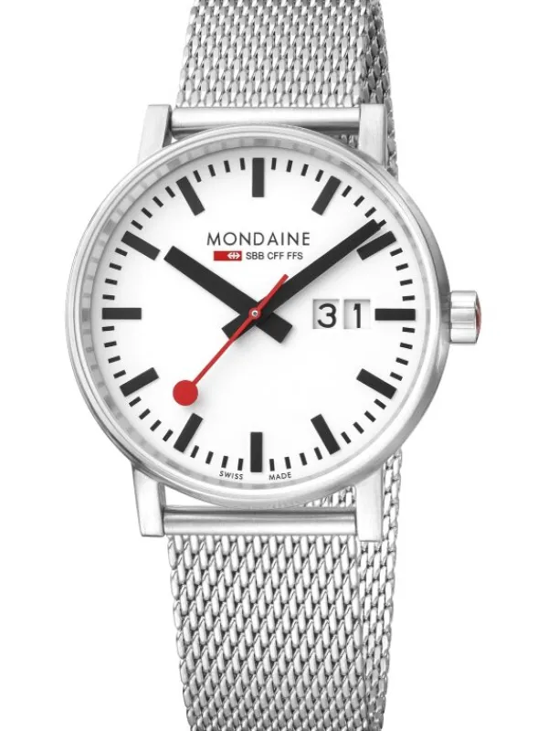 MONDAINE Herrenuhren-evo2 40 Saphire Big Date MSE.40210.SM