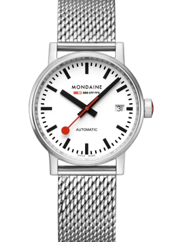 MONDAINE Damenuhren-EVO2 Automatik 35mm gebürstet MSE.35610.SM