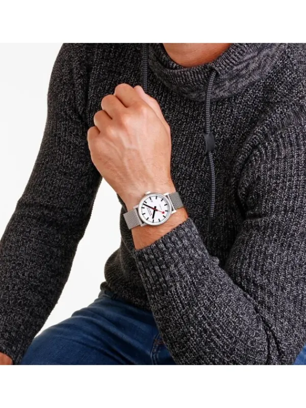 MONDAINE Herrenuhren-EVO2 Automatik 40mm gebürstet MSE.40610.SM