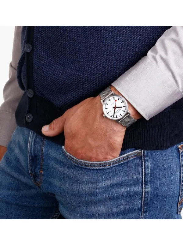 MONDAINE Herrenuhren-EVO2 Automatik 40mm gebürstet MSE.40610.SM