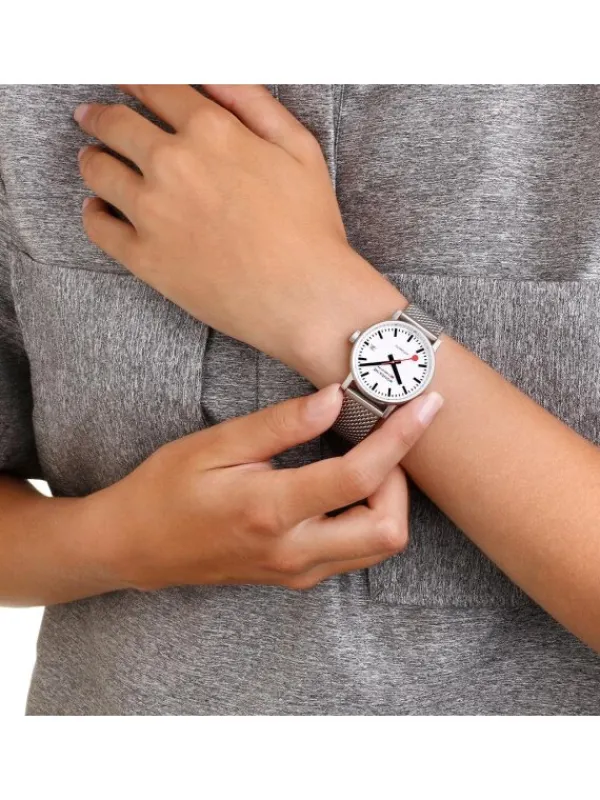 MONDAINE Damenuhren-EVO2 Automatik 35mm gebürstet MSE.35610.SM