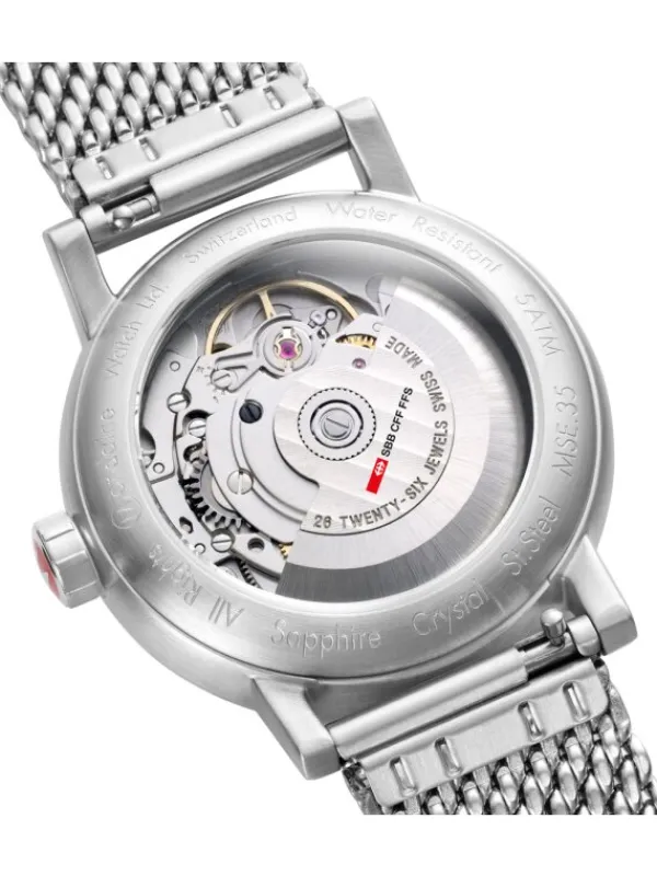 MONDAINE Damenuhren-EVO2 Automatik 35mm gebürstet MSE.35610.SM