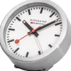 MONDAINE Wecker + Co.-Kleine Tischuhr mit Weckfunktion A997.MCAL.16SBB.1