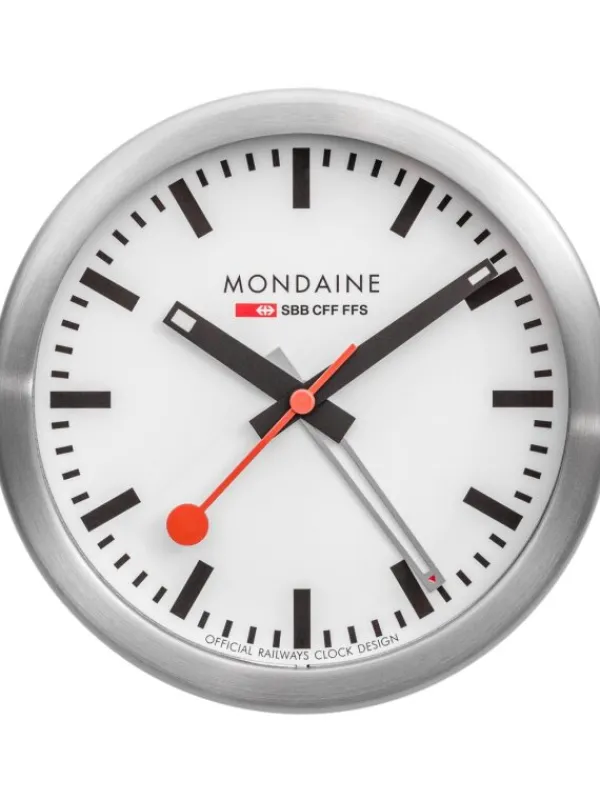 MONDAINE Wecker + Co.-Kleine Tischuhr mit Weckfunktion A997.MCAL.16SBB.1