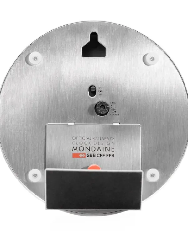 MONDAINE Wecker + Co.-Kleine Tischuhr mit Weckfunktion A997.MCAL.16SBB.1