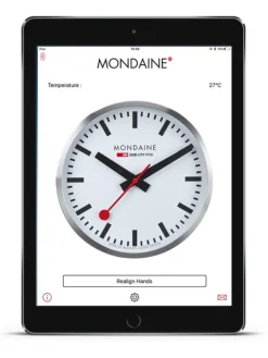 MONDAINE Wecker + Co. | Wanduhren-CLOCK, Ø 250 mm, stop2go WIFI MSM.25S11
