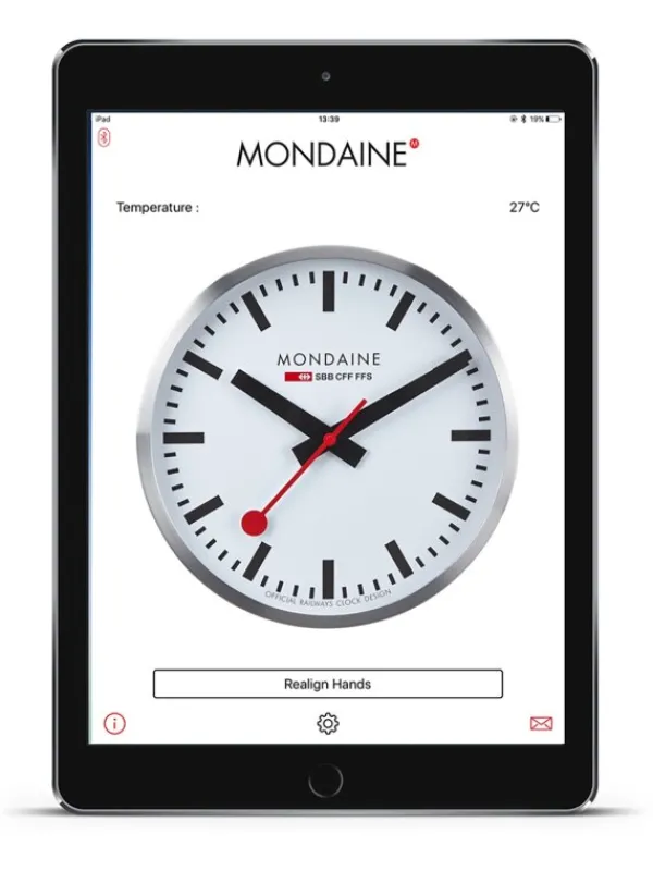 MONDAINE Wecker + Co. | Wanduhren-CLOCK, Ø 250 mm, stop2go WIFI MSM.25S11