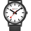 MONDAINE Herrenuhren-Renewable, Kautschukarmband 40 mm x MS1.41110.RB