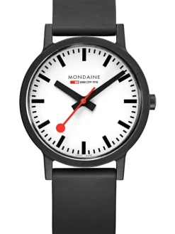 MONDAINE Herrenuhren-Renewable, Kautschukarmband 40 mm x MS1.41110.RB