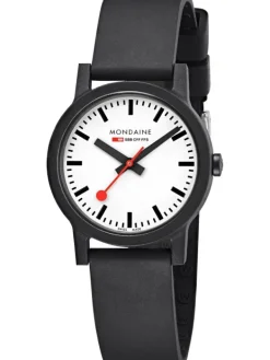 MONDAINE Damenuhren-Renewable, Kautschukarmband, 32 mm MS1.32110.RB