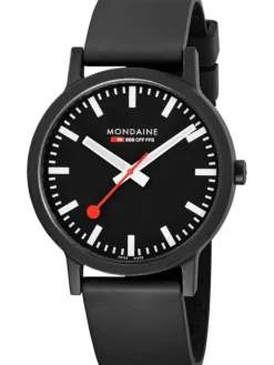 MONDAINE Herrenuhren-Renewable, Kautschukarmband, 40 mm MS1.41120.RB