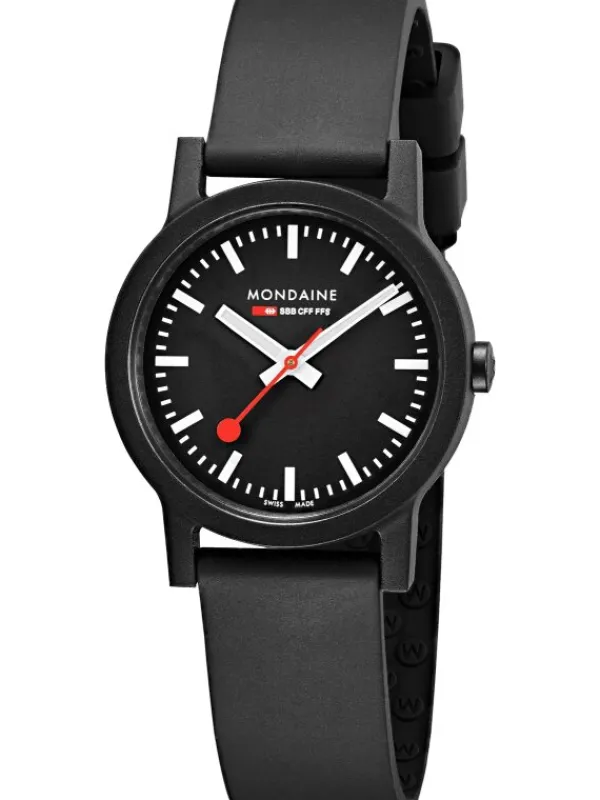 MONDAINE Damenuhren-Renewable, Kautschukarmband, 32 mm MS1.32120.RB