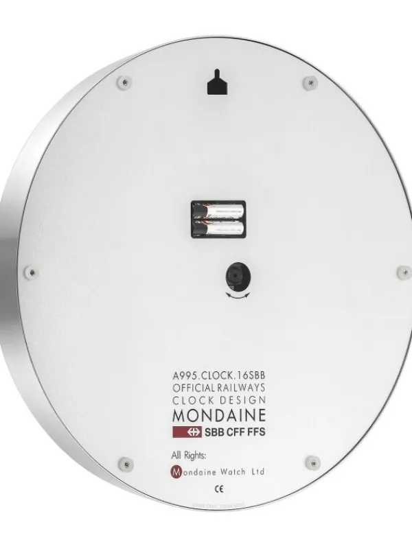 MONDAINE Wecker + Co. | Wanduhren-Round Wall Clock 40 cm A995.CLOCK.16SBB