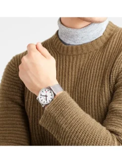 MONDAINE Herrenuhren-Simply Elegant, 40 mm Milanese A638.30350.16SBZ