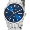 REGENT Herrenuhren-Armbanduhr Edelstahl blau GM-1627