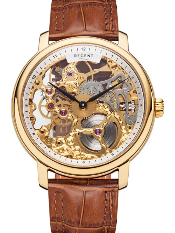 REGENT Herrenuhren-Armbanduhr Mechanisch GM-2204