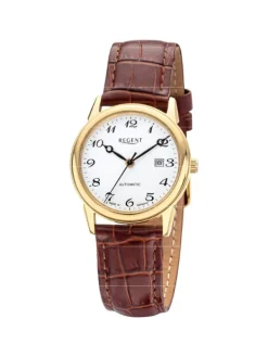 REGENT Damenuhren-Damenuhr Automatik 32 mm goldf. GM-2208